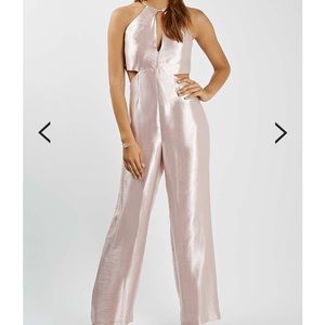 Metallic cut-out Jumpsuit